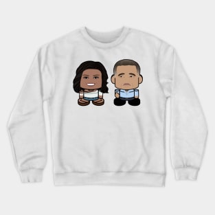 Mr. & Mrs. Obamabot POLITICO'BOT Toy Robot (Thumbs Up) Crewneck Sweatshirt